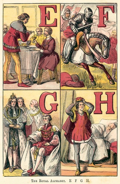 The Royal Alphabet, E, F, G, H by English School
